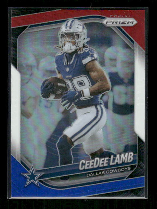 CeeDee Lamb - 2025 Prizm Football - Red White & Blue Prizm