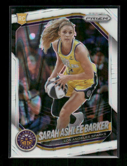 Sarah Ashlee Barker - 2025 Prizm WNBA - White Seismic - Rookie