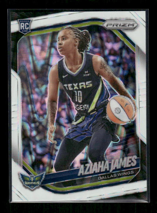 Aziaha James - 2025 Prizm WNBA - White Seismic - Rookie