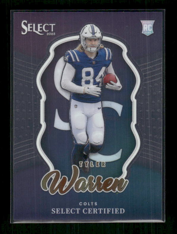 Tyler Warren - 2025 Select Football - Select Certified - Rookie