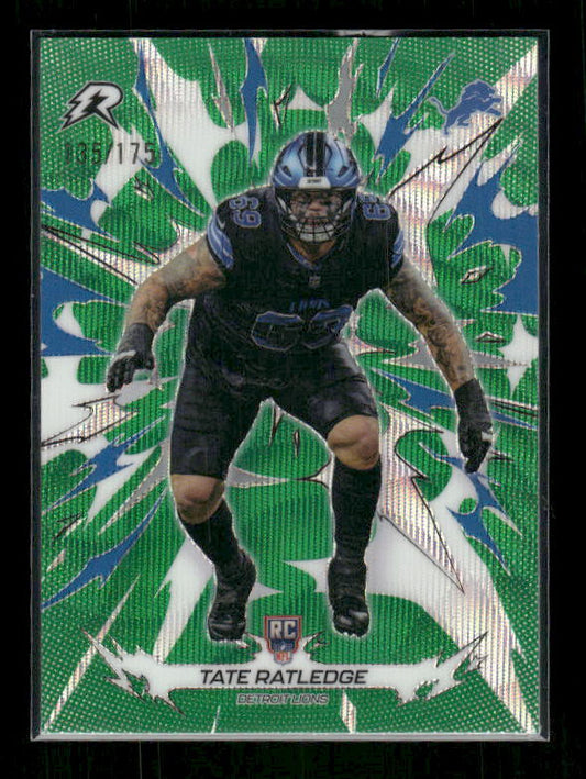 Tate Ratledge - 2025 Resurgence Football - Green Surge /175 - Rookie