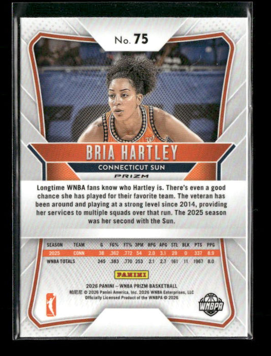 Bria Hartley - 2026 Prizm WNBA - Hyper Prizm