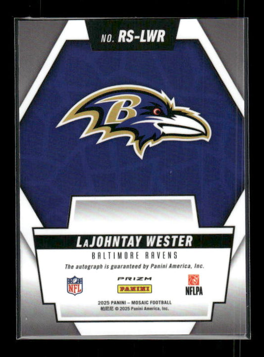 LaJohntay Wester - 2025 Mosaic Football - Rookie Scripts Auto