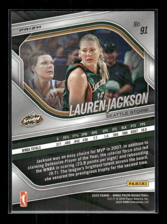 Lauren Jackson - 2025 Prizm WNBA - WNBA Logo Prizm