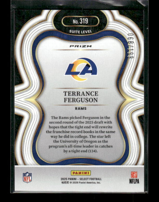 Terrance Ferguson - 2025 Select Football - Suite Level Tri Color /199 - Rookie