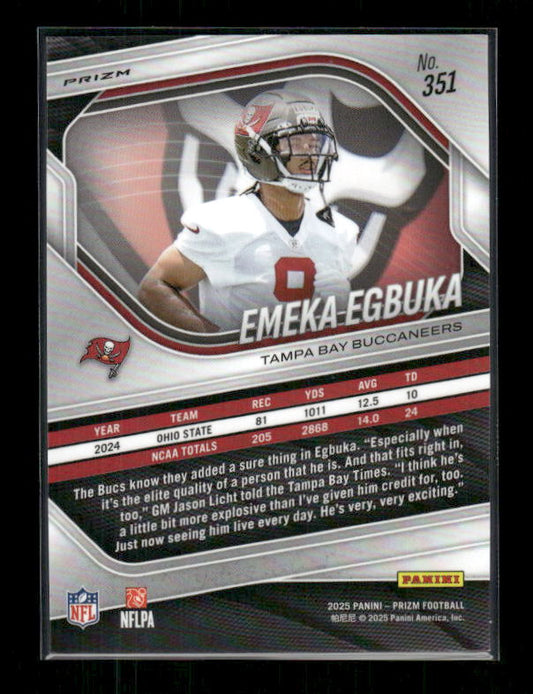 Emeka Egbuka - 2025 Prizm Football - Green Flash - Rookie