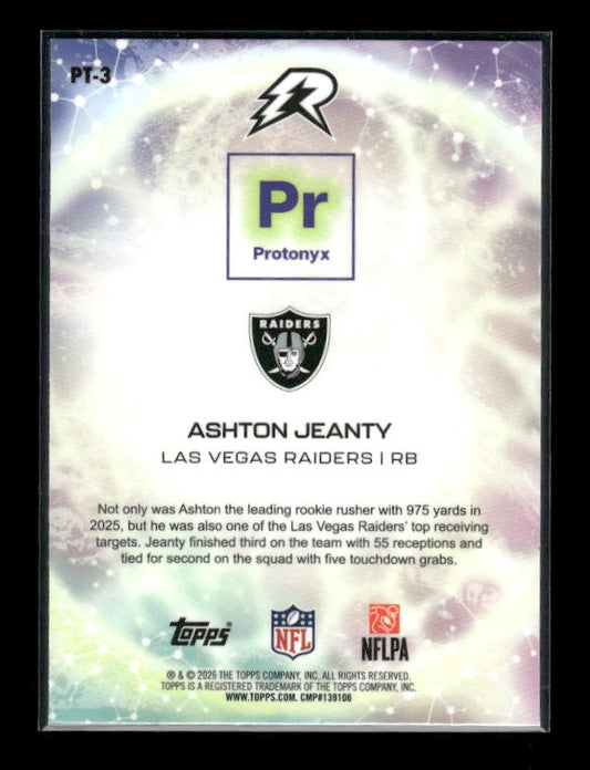 Ashton Jeanty - 2025 Resurgence Football - Protonyx - Rookie