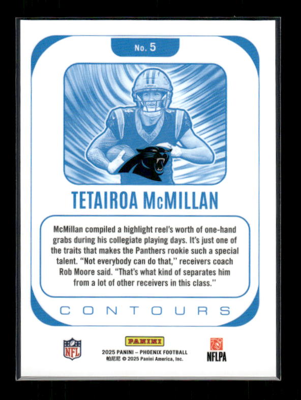 Tetairoa McMillan - 2025 Phoenix Football - Contours - Rookie