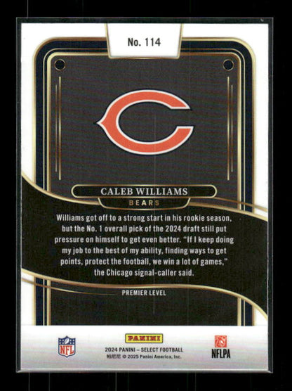 Caleb Williams - 2024 Select Football - Premier Level - Rookie