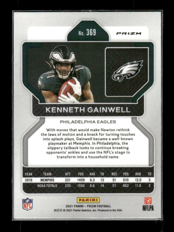 Kenneth Gainwell - 2021 Panini Prizm - Red White & Blue - Rookie