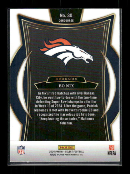 Bo Nix - 2024 Select Football - Rookie