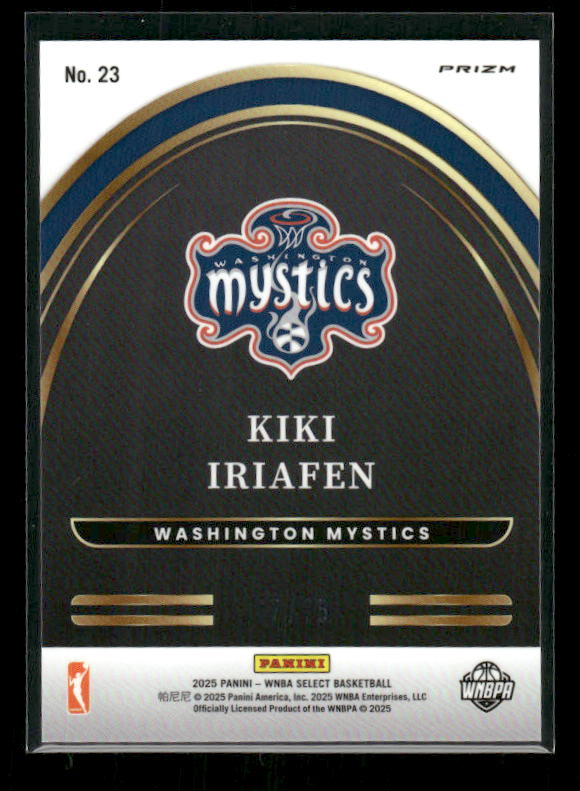 Kiki Iriafen - 2025 Select WNBA - Future White Disco /75 - Rookie