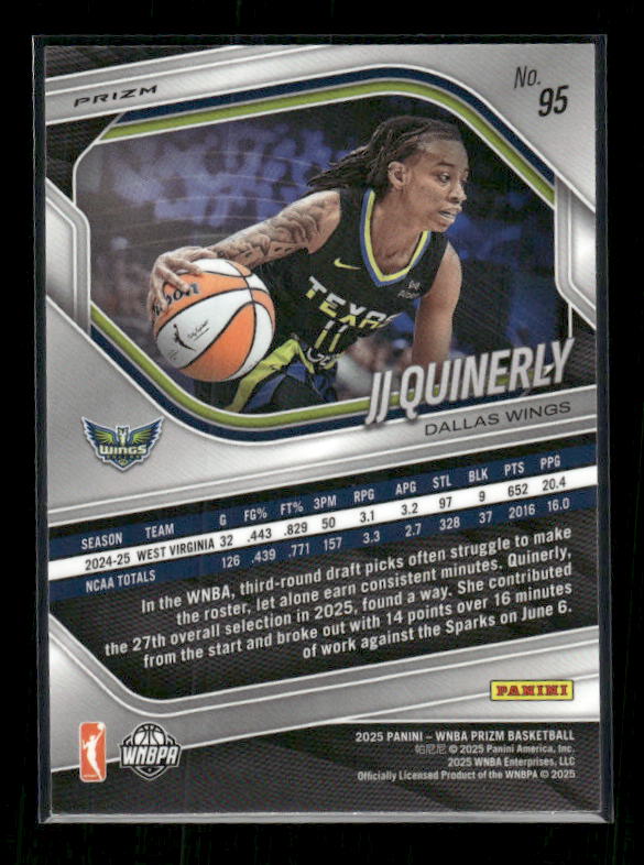 JJ Quinerly - 2025 Prizm WNBA - WNBA Logo Prizm - Rookie