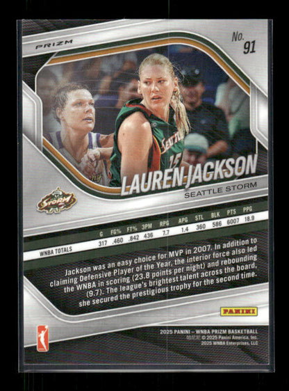 Lauren Jackson - 2025 Prizm WNBA - Checkerboard SSP