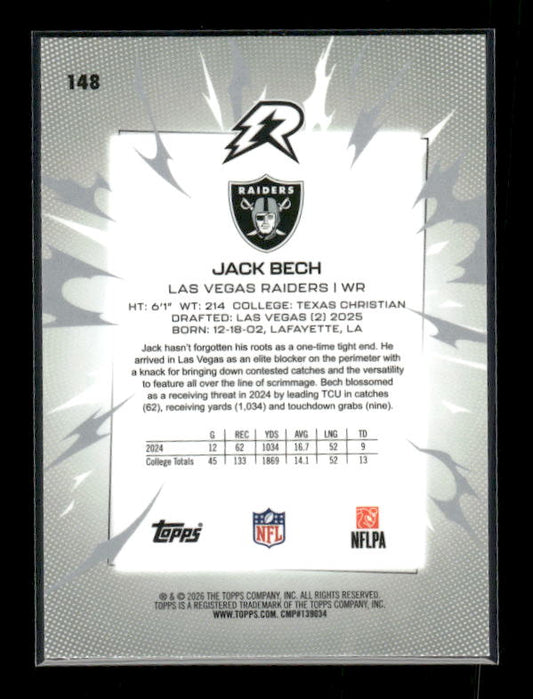 Jack Bech - 2025 Resurgence Football - Prism - Rookie
