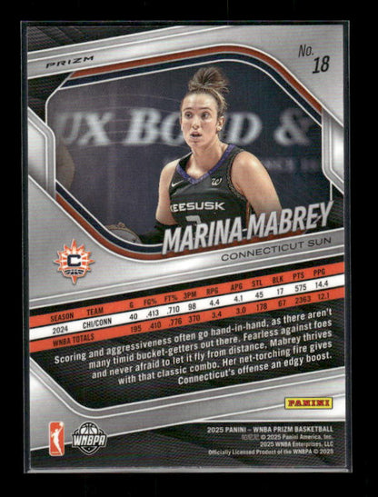 Marina Mabrey - 2025 Prizm WNBA - Blue Velocity