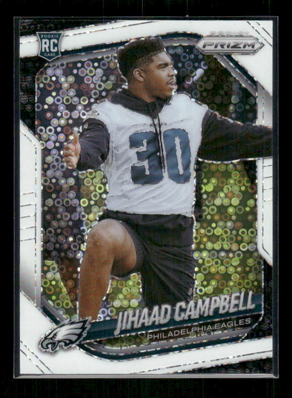 Jihaad Campbell - 2025 Prizm Football - White Disco - Rookie