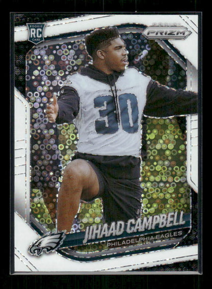 Jihaad Campbell - 2025 Prizm Football - White Disco - Rookie