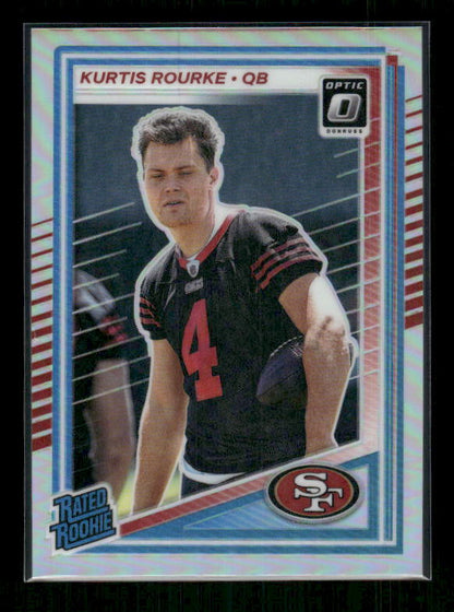 Kurtis Rourke - 2025 Optic Football - Holo Prizm - Rated Rookie