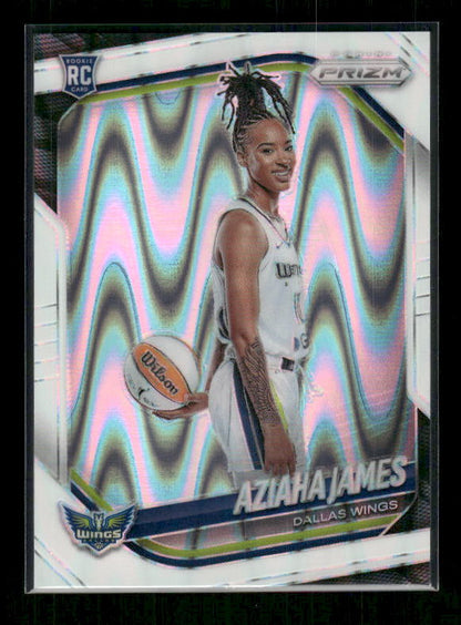 Aziaha James - 2025 Prizm WNBA - White Seismic - Rookie Variation