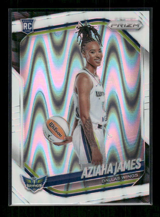 Aziaha James - 2025 Prizm WNBA - White Seismic - Rookie Variation