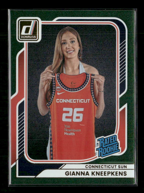 Gianna Kneepkens - 2026 Donruss WNBA - Green Shimmer - Rated Rookie