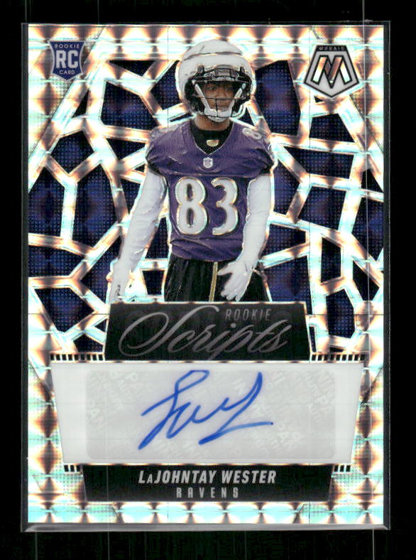 LaJohntay Wester - 2025 Mosaic Football - Rookie Scripts Auto