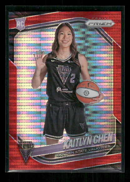 Kaitlyn Chen - 2025 Prizm WNBA - Red Pulsar /299 - Rookie Variation