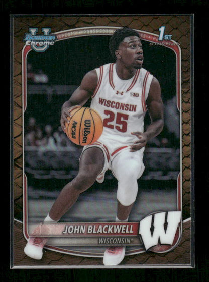 John Blackwell - 2025-26 Bowman Basketball - Reptilian - 1st Bowman