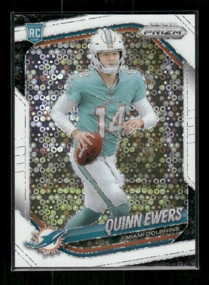 Quinn Ewers - 2025 Prizm Football - White Disco Prizm - Rookie
