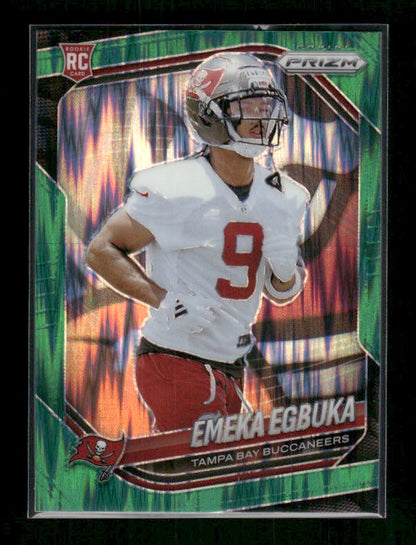 Emeka Egbuka - 2025 Prizm Football - Green Flash - Rookie