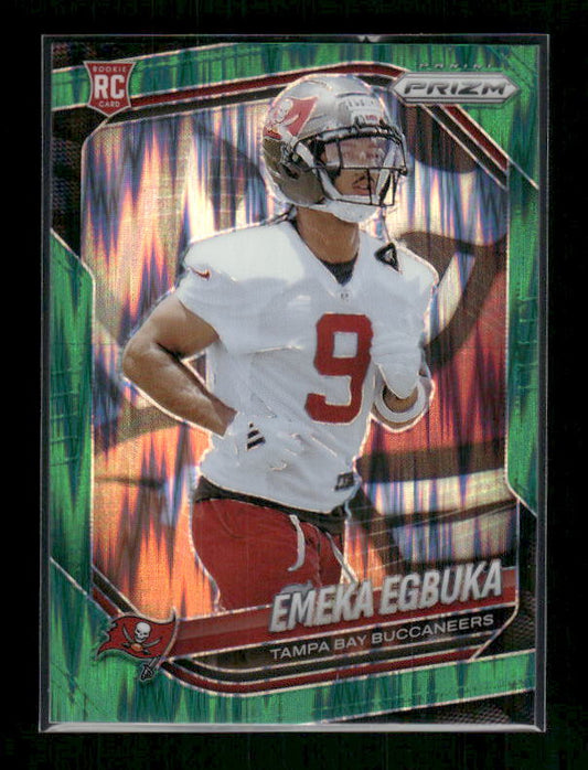 Emeka Egbuka - 2025 Prizm Football - Green Flash - Rookie