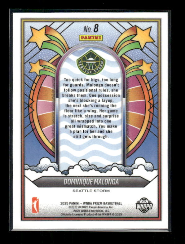 Dominique Malonga - 2025 Prizm WNBA - Groovy - Rookie