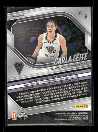 Carla Leite - 2025 Prizm WNBA - Silver Prizm - Rookie