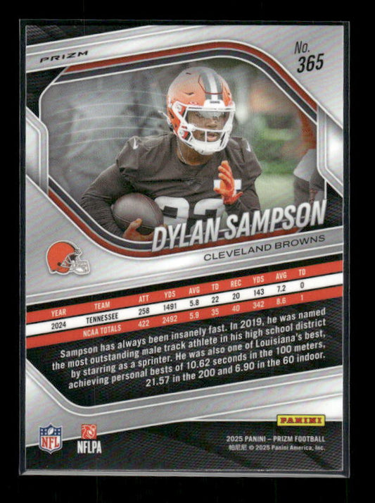 Dylan Sampson - 2025 Prizm Football - White Disco Prizm - Rookie