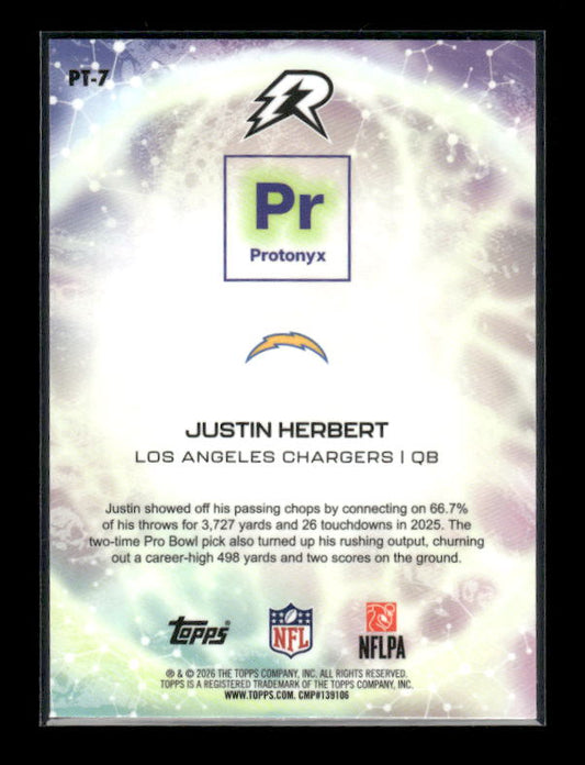Justin Herbert - 2025 Resurgence Football - Protonyx