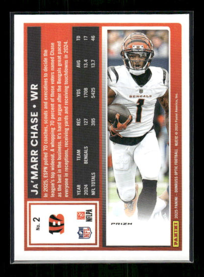 Ja'Marr Chase - 2025 Optic Football - Stars