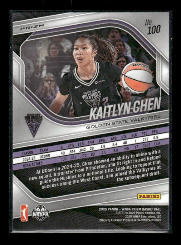 Kaitlyn Chen - 2025 Prizm WNBA - Blue Velocity - Rookie