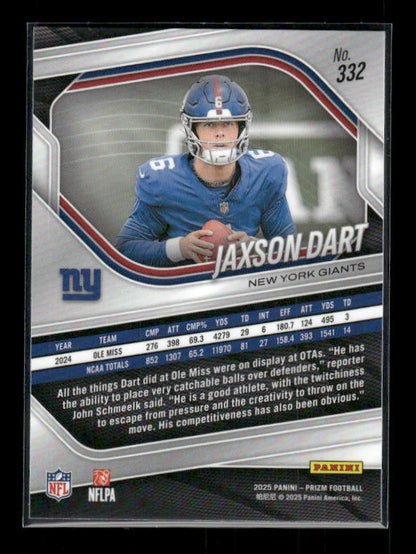 Jaxson Dart - 2025 Prizm Football - Rookie