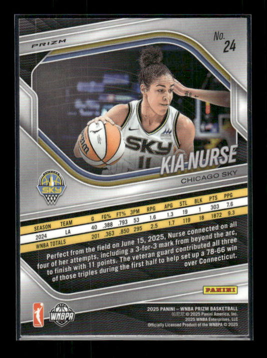 Kia Nurse - 2025 Prizm WNBA - WNBA Logo Prizm