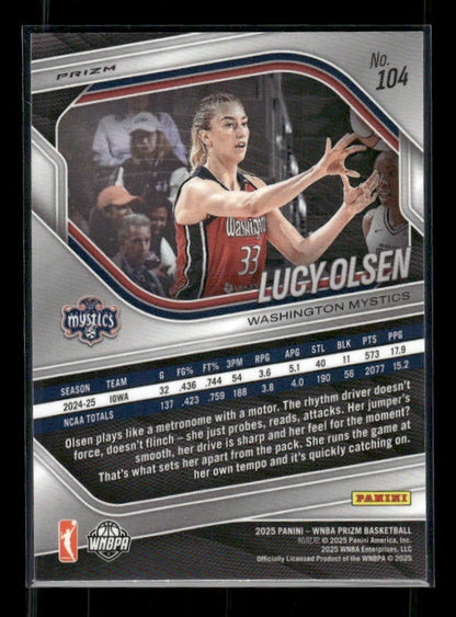 Lucy Olsen - 2025 Prizm WNBA - Blue Velocity - Rookie