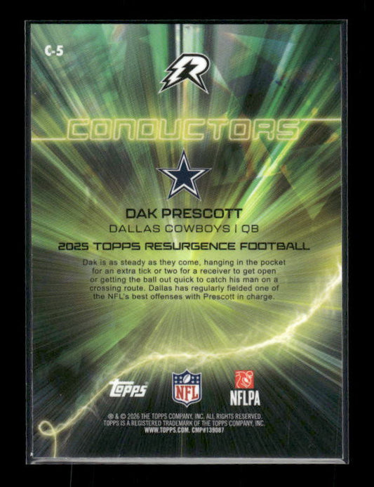 Dak Prescott - 2025 Resurgence Football - Conductors