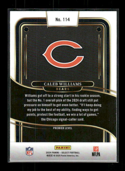 Caleb Williams - 2024 Select Football - Premier Level - Rookie