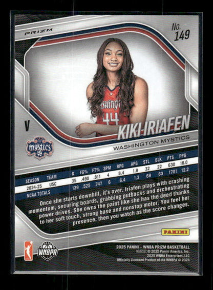 Kiki Iriafen - 2025 Prizm WNBA - WNBA Logo Prizm - Rookie Variation