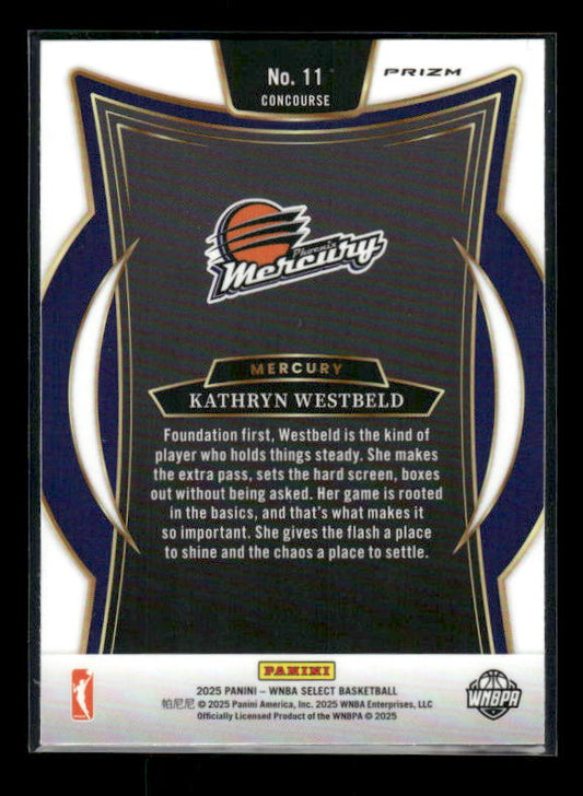 Kathryn Westbeld - 2025 Select WNBA - Silver Prizm - Rookie