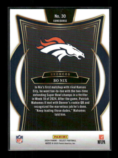 Bo Nix - 2024 Select Football - Rookie