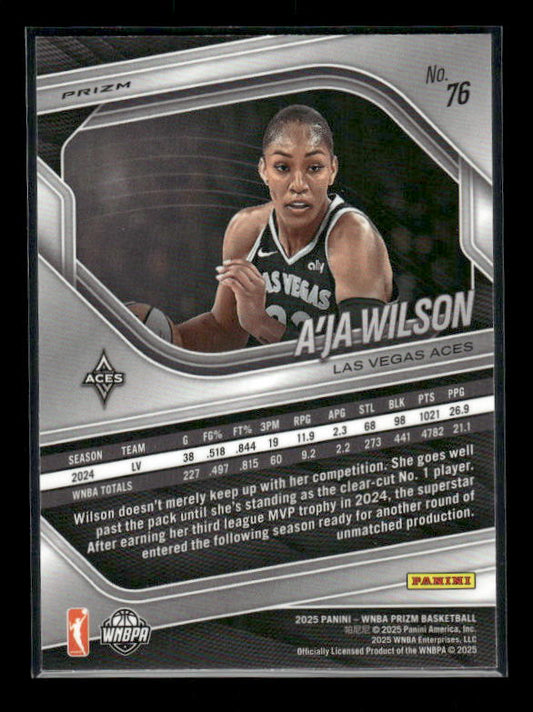 A'Ja Wilson - 2025 Prizm WNBA - WNBA Logo