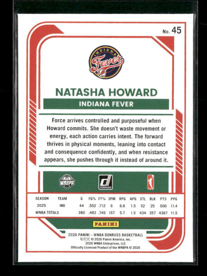 Natasha Howard - 2026 Donruss WNBA - Holo