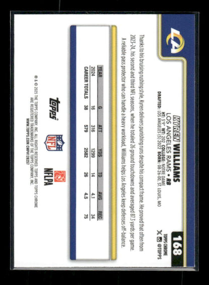 Kyren Williams - 2025 Topps Chrome Football - Football Leather Refractor