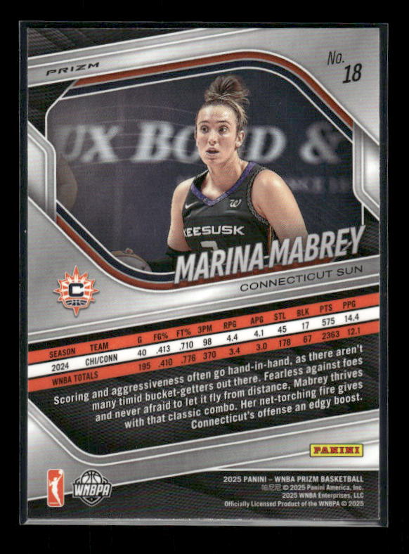 Marina Mabrey - 2025 Prizm WNBA - WNBA Logo